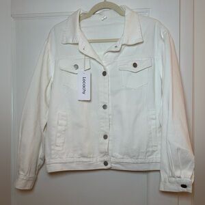 Women's White Denim Jacket